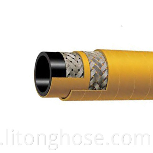 Braided steel wire air hose